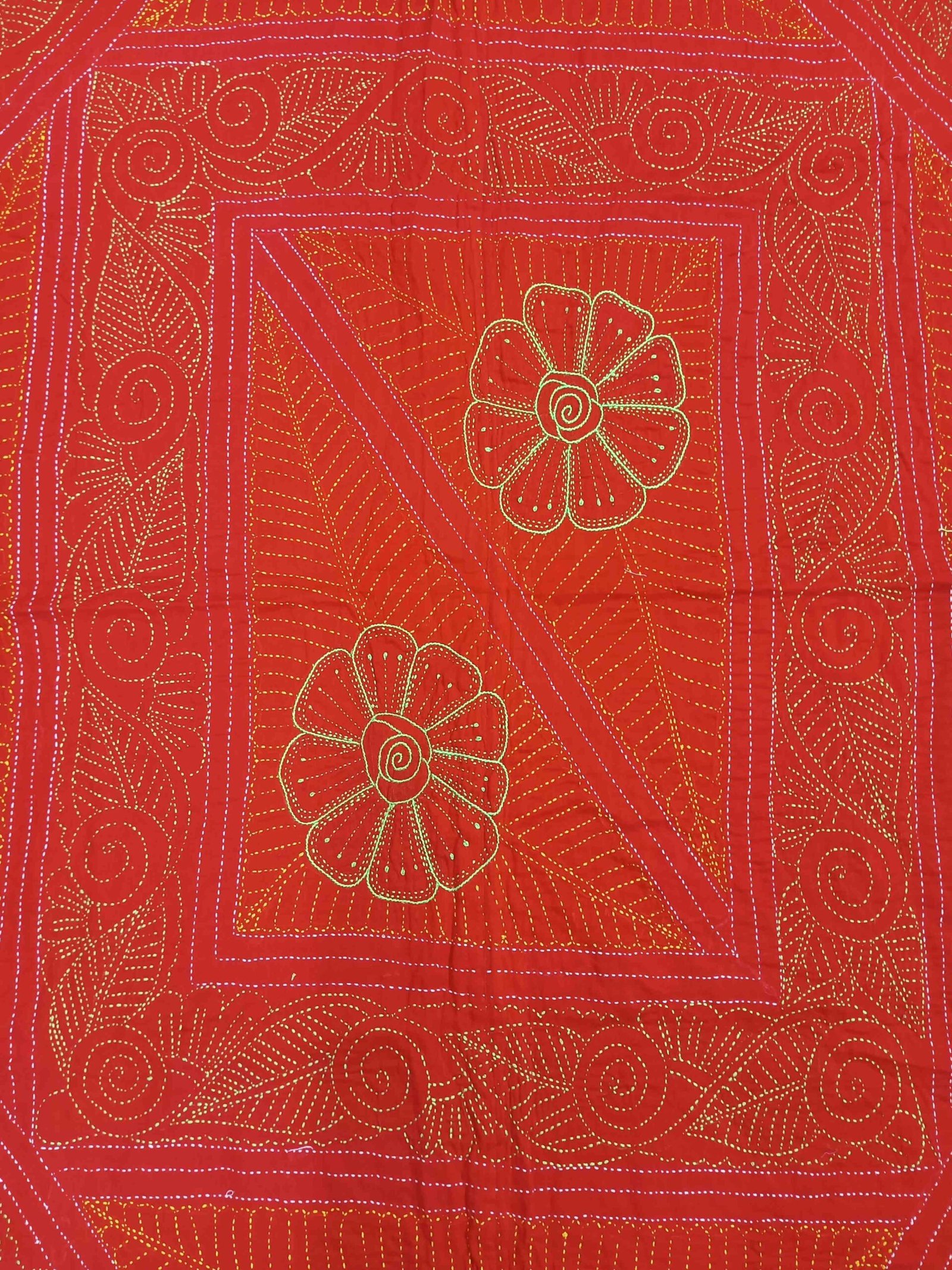 Maroon Nakshi Kantha - Image 3