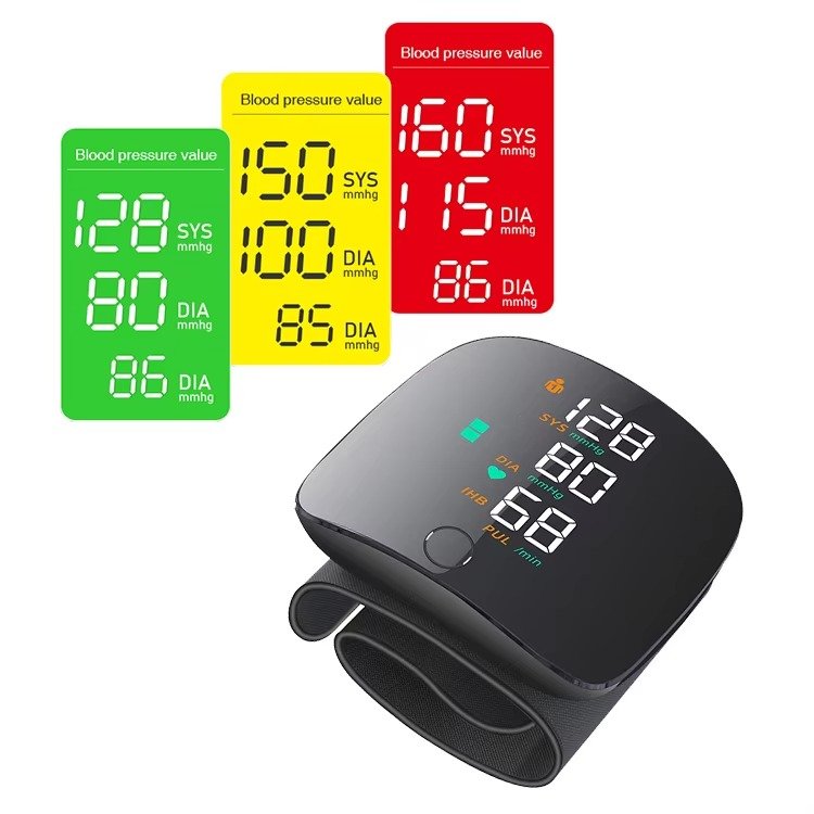 Rechargeable LED Display Wrist Blood Pressure Monitor - Image 4